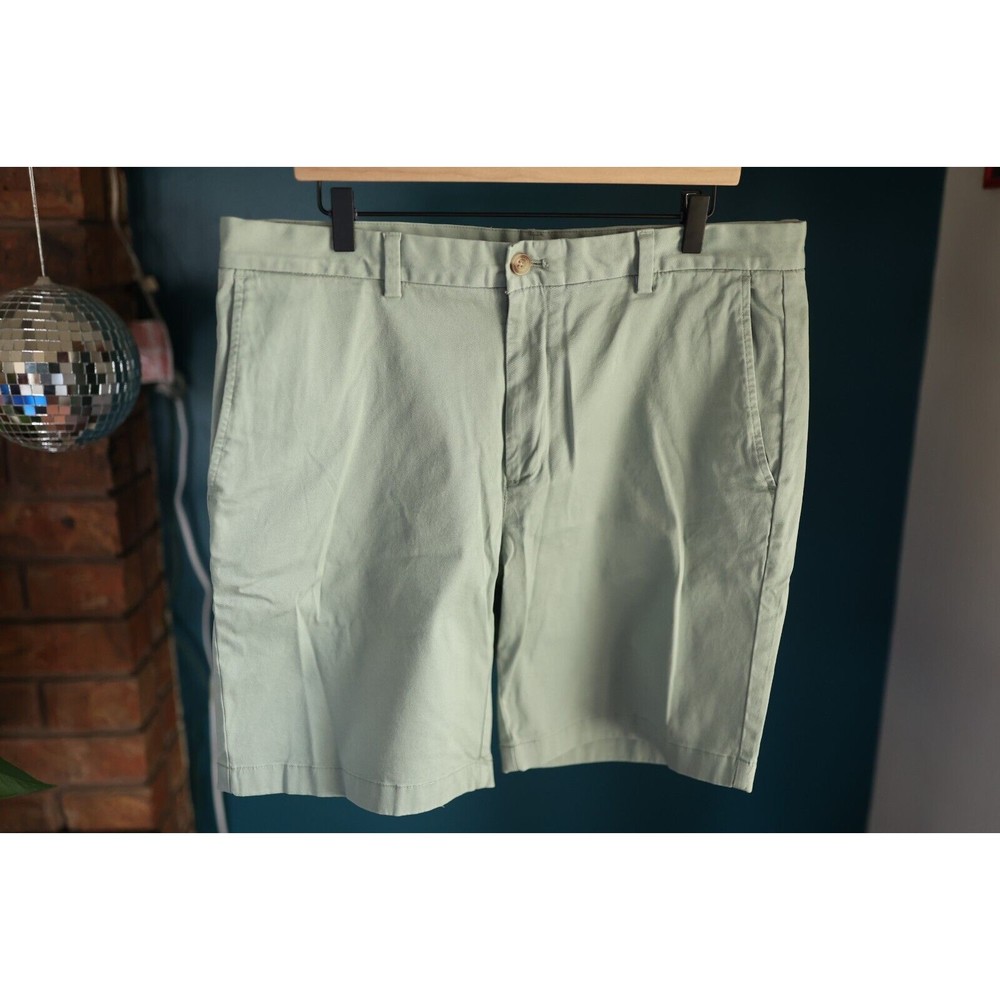 Vineyard Vines Club Shorts Mens 36 Flat Front Casual Mint Green Cotton